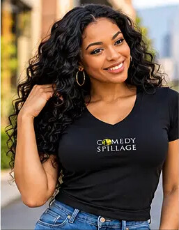 Comedy Spillage Official Women's V-Neck T-Shirt